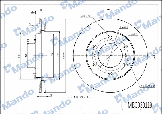 Brake Disc (MBC030119)