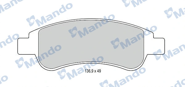 Brake Pad Set, disc brake (MBF015153)