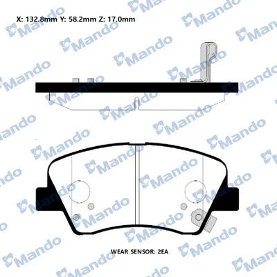 Brake Pad Set, disc brake (RMPH47NS)