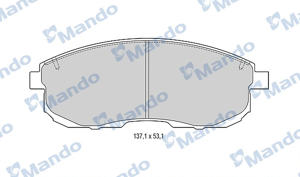 Brake Pad Set, disc brake (MBF015246)