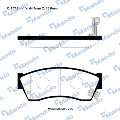 Brake Pad Set, disc brake (RMPZ04NS)