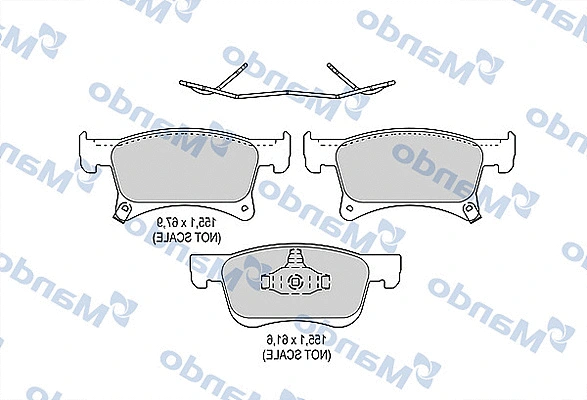 Brake Pad Set, disc brake (MBF015294)