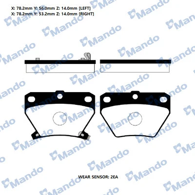 Brake Pad Set, disc brake (RMPT09)