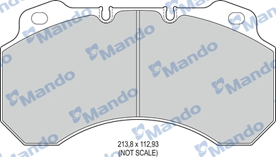 Brake Pad Set, disc brake (MBF016067)