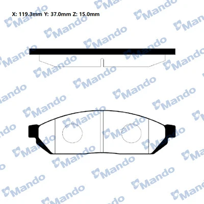 Brake Pad Set, disc brake (RMPD07)