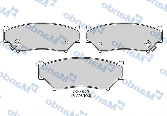 Brake Pad Set, disc brake (MBF015831)