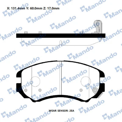Brake Pad Set, disc brake (RMPH23NS)