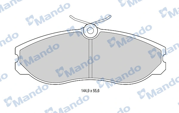 Brake Pad Set, disc brake (MBF015517)