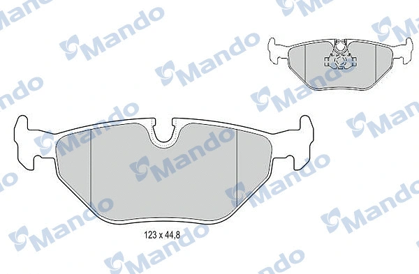 Brake Pad Set, disc brake (MBF015120)