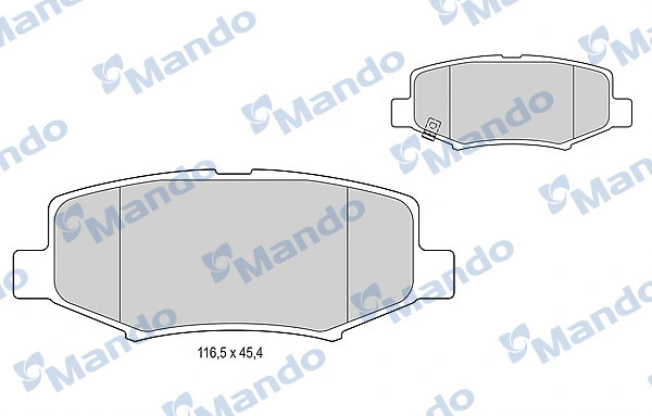 Brake Pad Set, disc brake (MBF015495)