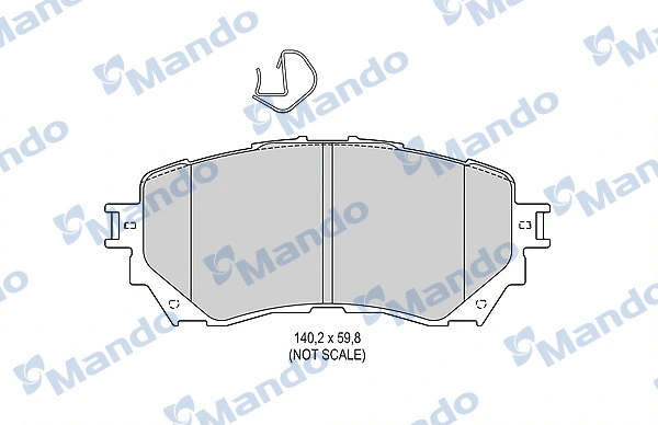 Brake Pad Set, disc brake (MBF015646)