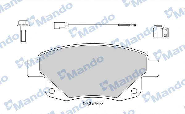 Brake Pad Set, disc brake (MBF015035)