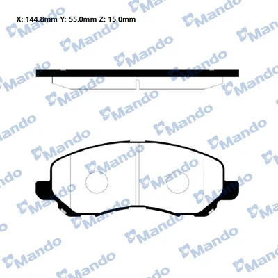 Brake Pad Set, disc brake (RMPM06NS)