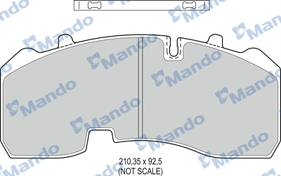 Brake Pad Set, disc brake (MBF016098)