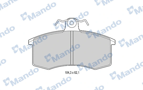 Brake Pad Set, disc brake (MBF015075)
