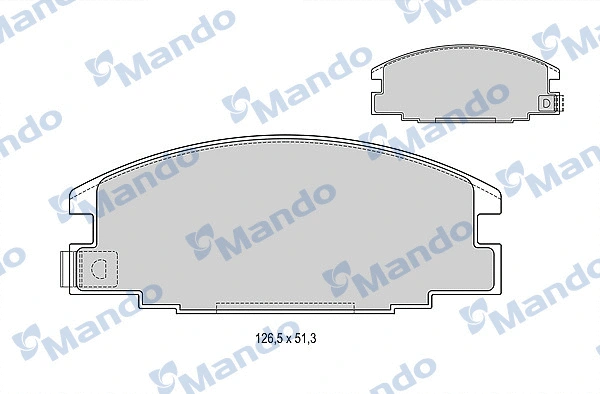 Brake Pad Set, disc brake (MBF015555)