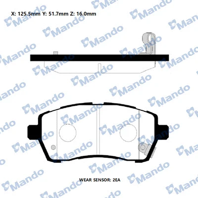 Brake Pad Set, disc brake (RMPA05NS)