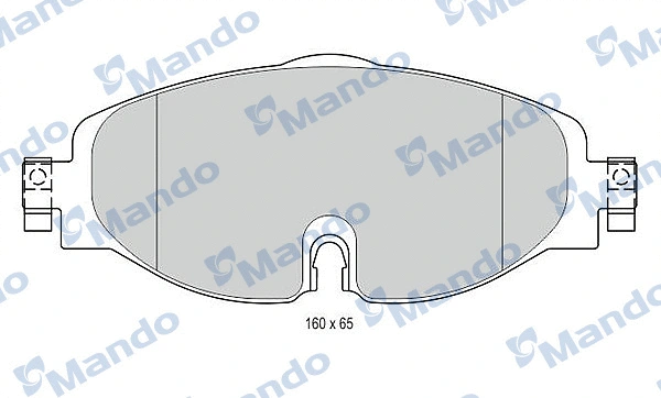 Brake Pad Set, disc brake (MBF015281)