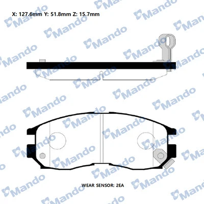 Brake Pad Set, disc brake (RMPM04)