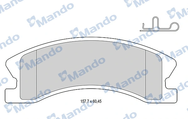 Brake Pad Set, disc brake (MBF015578)