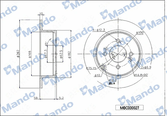 Brake Disc (MBC030027)