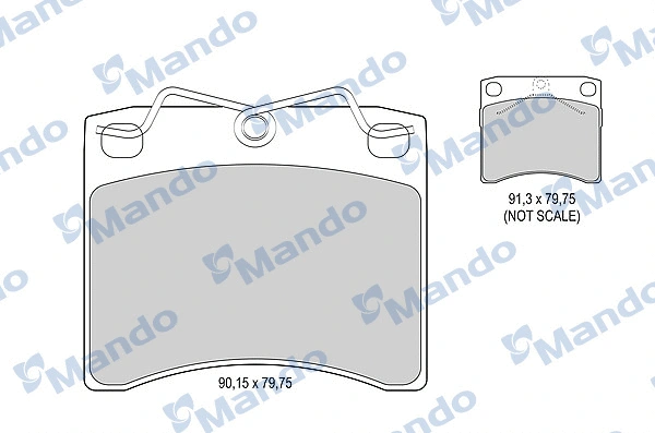 Brake Pad Set, disc brake (MBF015892)