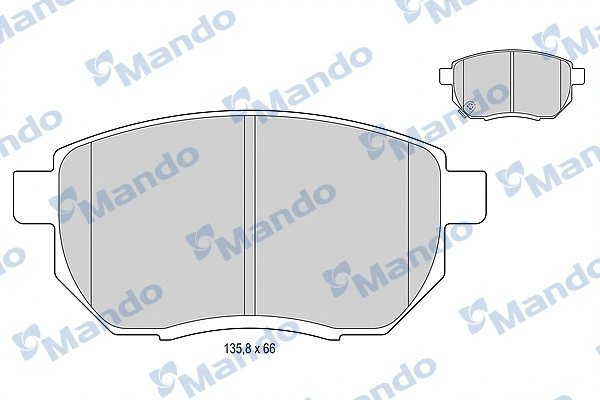 Brake Pad Set, disc brake (MBF015748)