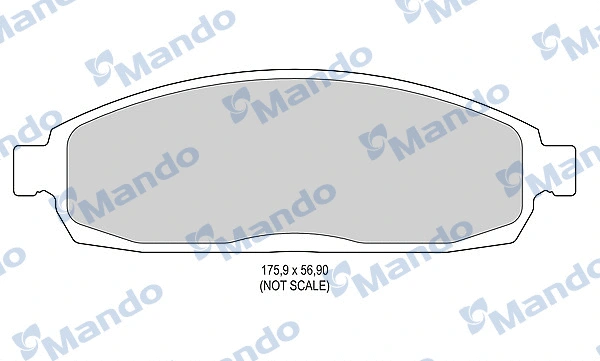 Brake Pad Set, disc brake (MBF015579)