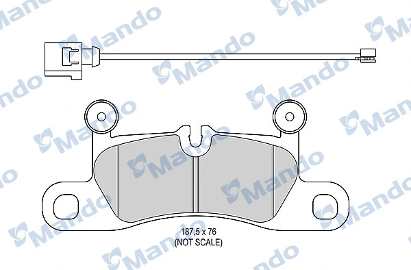 Brake Pad Set, disc brake (MBF015788)