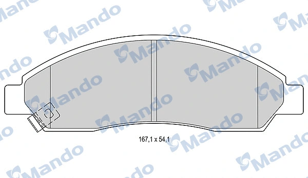 Brake Pad Set, disc brake (MBF015262)
