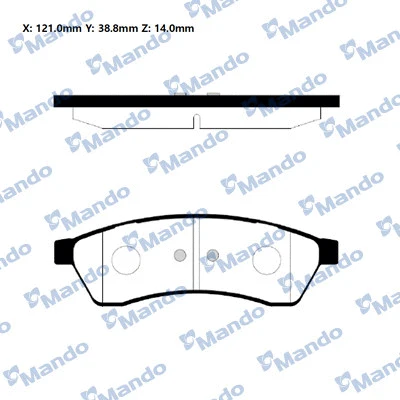 Brake Pad Set, disc brake (RMPD14NS)