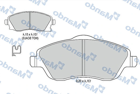 Brake Pad Set, disc brake (MBF015178)