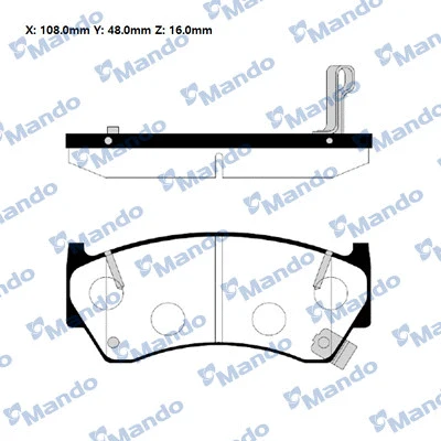 Brake Pad Set, disc brake (RMPN01NS)