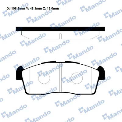 Brake Pad Set, disc brake (RMPZ03NS)