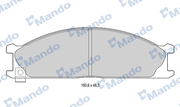 Brake Pad Set, disc brake (MBF015008)