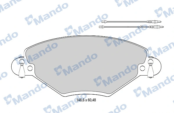 Brake Pad Set, disc brake (MBF015461)