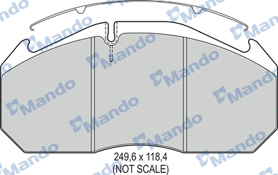 Brake Pad Set, disc brake (MBF016087)
