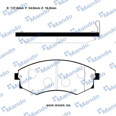 Brake Pad Set, disc brake (RMPD10)