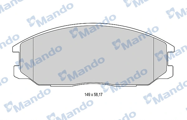 Brake Pad Set, disc brake (MBF015150)