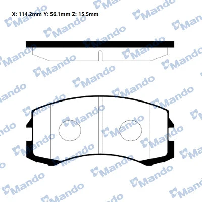 Brake Pad Set, disc brake (RMPM02NS)