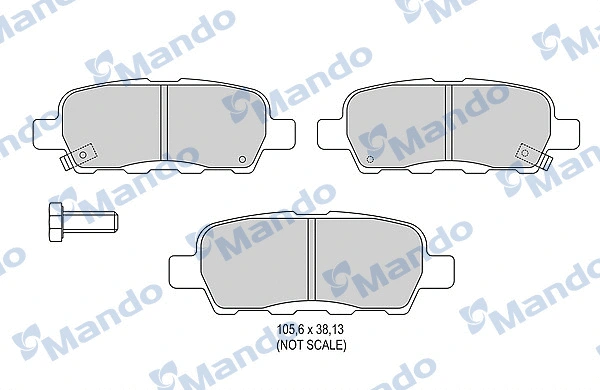 Brake Pad Set, disc brake (MBF015002)