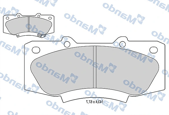 Brake Pad Set, disc brake (MBF015887)