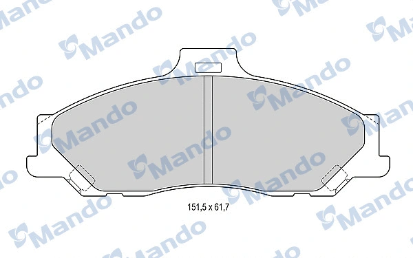 Brake Pad Set, disc brake (MBF015191)