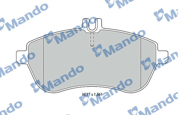 Brake Pad Set, disc brake (MBF015233)
