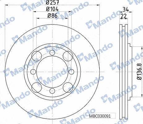 Brake Disc (MBC030091)