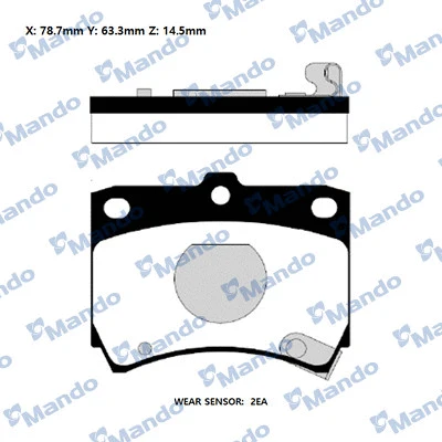 Brake Pad Set, disc brake (RMPK01NS)