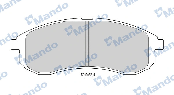 Brake Pad Set, disc brake (MBF015173)