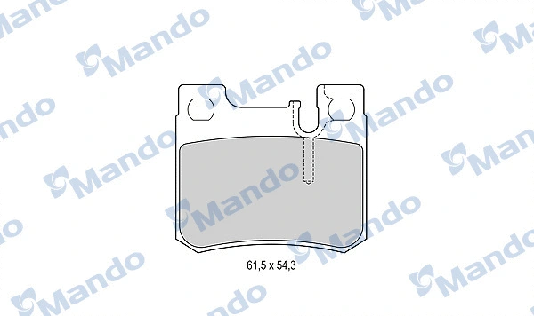 Brake Pad Set, disc brake (MBF015656)