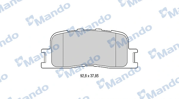 Brake Pad Set, disc brake (MBF015873)
