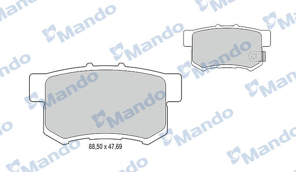 Brake Pad Set, disc brake (MBF015128)
